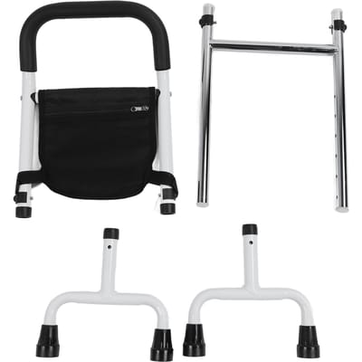 Chair Stand Assist Handle 136kg Toilet Armrests Sofa Armrests Bedside Armrests Elderly 3 in 1 black