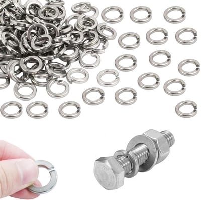 Veerringen M6 – Roestvrij Staal A2/V2A – Gladde Sluitringen Voor Huishoudelijke En Mechanische Apparaten – Spiraalringen/Sluitringenset Voor Schroefverbindingen En Trillingsbescherm