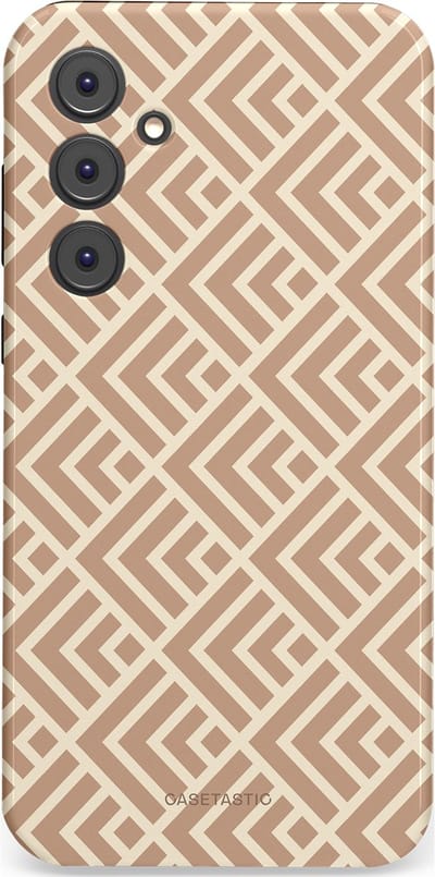 Casetastic Hoesje Geschikt voor Samsung A35 - Stijlvolle Beschermende Duo-layer Case - Abstract Zand Kunst