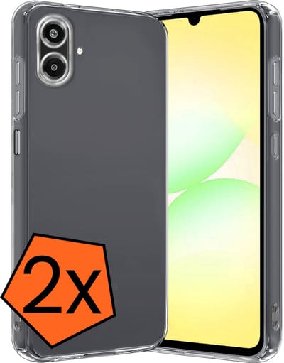 Hoes - 2 Stuks - Geschikt voor Samsung Galaxy A07 - Sterk & Shockproof - Case Siliconen - Back Cover - Telefoon Hoes - Transparant