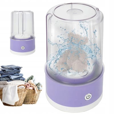 Draagbare wasmachine voor ondergoed - Mini-wasmachine - Krachtige vlekverwijdering - Allround handscrubbing - Geschikt voor appartementen, slaapzalen, hotels en campings