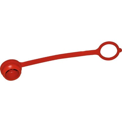 M 54 x 4 Aluminium Stofbeschermingskap voor insteeknippel met ketting