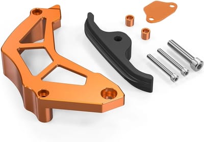 Remklauw Beschermer - Ketting Sensor Cover - Motor Onderhoud - Geanodiseerd Aluminium - Set - Oranje