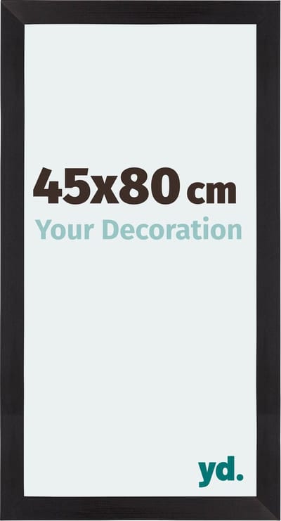 Your Decoration - Fotolijst 45x80 cm - MDF - Zwart Houtnerf - Mura