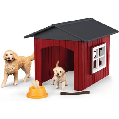 schleich FARM WORLD - Hondenhok met golden retrievers - 42722
