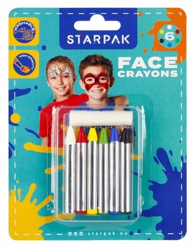 Starpak Schminkstiften - 6 Kleuren voor Gezicht en Lichaam