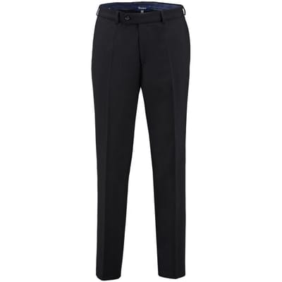 Gardeur Broek Regular Fit Clima Wool Dun Zwart / male