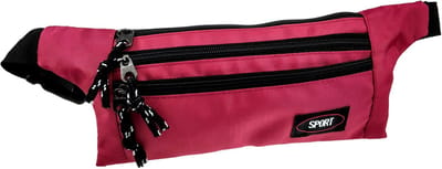 Sportieve Heuptas Bordeauxrood, Platte en Compacte Buiktas, Buideltas, Volwassenen, Unisex - 27x13x1 cm
