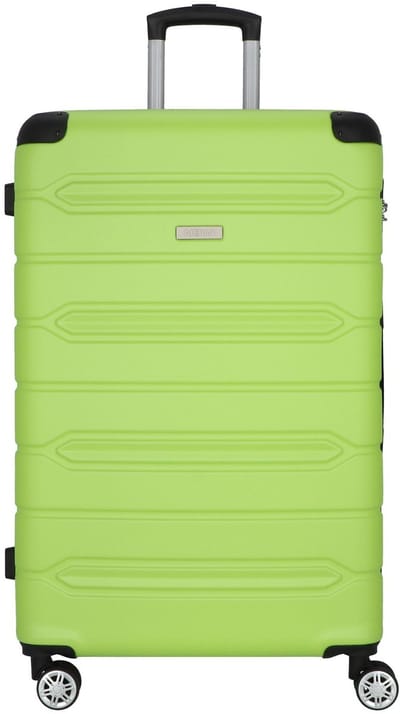 NOWI Rhodos 4 wielen Trolley 75 cm - Harde bagage - Combinatieslot - sz-lime