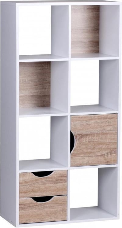 Nancy's Oberlin Vakkenkast - Boekenplank - Boekenkasten - Room Divider - Vakkenkasten - Eiken - Hout
