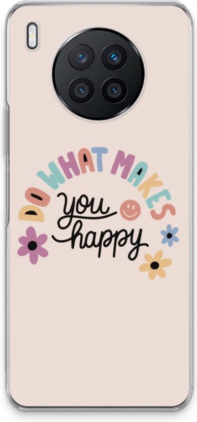 Case Company® - Hoesje geschikt voor Huawei Nova 8i hoesje - Happy days - Soft Cover Telefoonhoesje - Bescherming aan alle Kanten en Schermrand