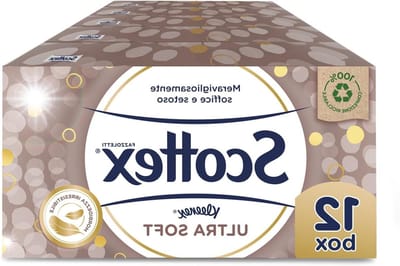 Zachte Papieren Zakdoekjes - Zakdoekjes Box - Dagelijks Gebruik - Silky Zacht - 12 dozen van 80 - Wit