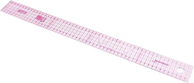 Meetlint Liniaal - Meetlint Dubbelzijdig - Nauwkeurig Meten - Rechte Liniaal Vorm - 54 cm - Helder Paars