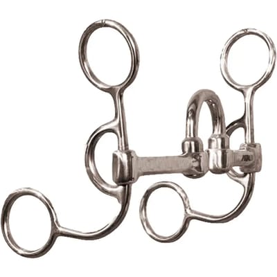 Mors western snaffle voor kort paard Metalab