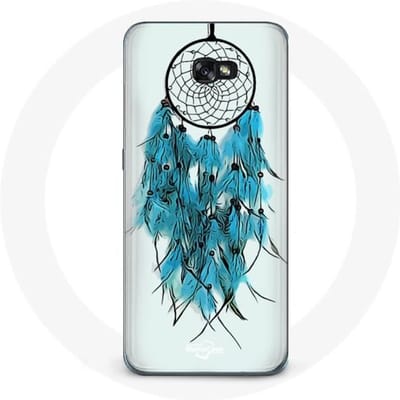Case voor Samsung Galaxy A8 2016 Dream Catcher Blauw Witte Achtergrond