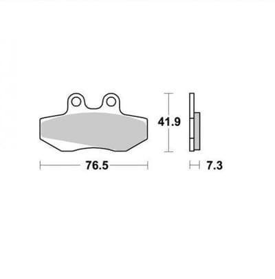 ap racing remblok voor mbk 125 flame scooter 2004 tot 2013 lmp252st nieuw