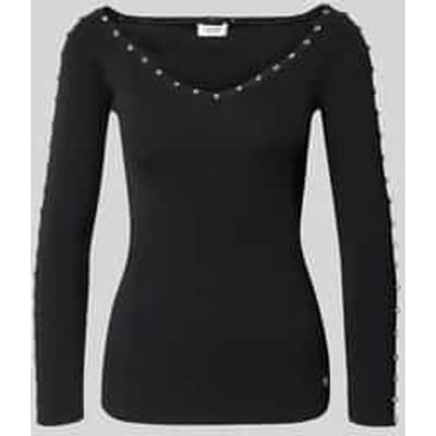Slim fit shirt met lange mouwen van viscosemix model 'Maglia Chiusa'