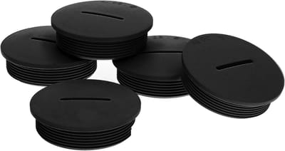 Blindstoppen M40 - Afsluitdoppen Schroefdraad - Schroefgaten Afsluiten - Stof en Waterdicht IP65 - Diameter 48 mm - Zwart