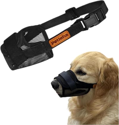Hondenmuilkorf - Snuit voor hond - Veiligheid en training - Verstelbare ademende pasvorm - Maat M - Zwart