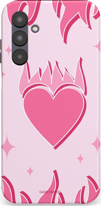 Casetastic Hoesje Geschikt voor Samsung A25 - Stijlvolle Beschermende Duo-layer Case - Hartenvuur