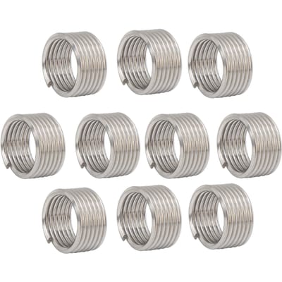 10 stuks Draadreparatie-inzetstukken Stalen Draad Beschermhuls Hardware Accessoires M18 x 21D