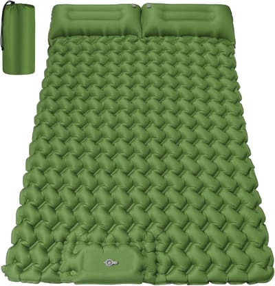 Isolatiemat voor 2 - Luchtbed Kampeer - Comfortabel Slapen - Waterdicht Ultralicht - 200 x 130 cm - Groen