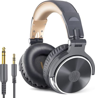 OneOdio - Pro 10 Grijs/Goud - Bedrade hoofdtelefoon - Over ear