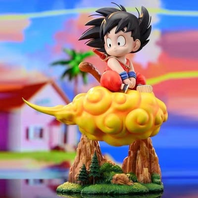 21cm/8.27inch Dragon Ball Kintoun Goku Figuur Kind Goku PVC Actiefiguren Verzameling Model Speelgoed Cadeaus