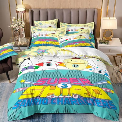Leuke Cinnamoroll beddengoedsets: dekbedovertrek, kussensloop, 2-3-delige sets, ideaal als cadeau voor tieners en kinderen. US Twin173x218cm
