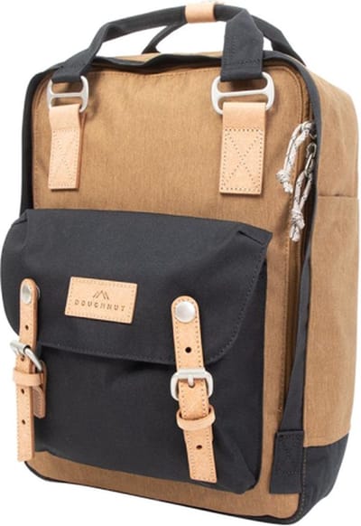 Doughnut laptoprugzak / Rugtas / Schooltas - 14 inch - Macaroon Euro - Khaki Black