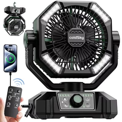 Paco Goederen® Luchtkoeler - Draagbare ventilator met afstandsbediening - Luchtkoel - voor thuis, op reis of op kantoor - Waterkoelventilator - Oplaadbare USB - Mobiele Airconditioner