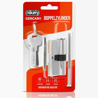 Profielcilinderslot 10/30 met 5 Sleutels - Halve Cilinder Deurslot 40 mm