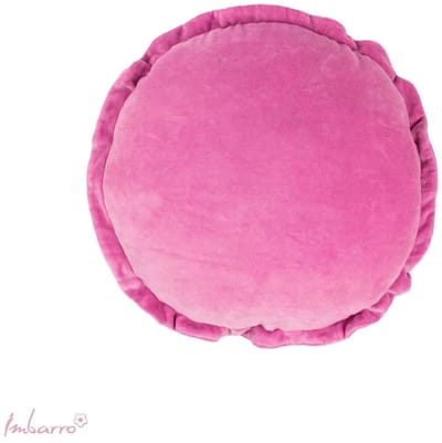 Imbarro Home & Fashion Kussen Rond Velvet Ruffle - Round Ruffle Purple 40 x 40 CM