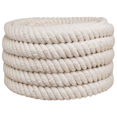 vidaXL - Jute - Touw - 30 - mm - Wit - 100% - Tossa - jute