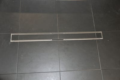 Wiesbaden Tegelrooster voor douchegoot 60 x 7 cm RVS