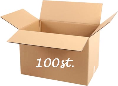 Verzenddoos 100 STUKS EXTRA GROOT Karton 800 x 400 x 600 mm Kartonnen Verzenddozen dubbele Golf Bruin Doos 80 x 40 x 60 cm – opbergdoos – STEVIG 5-laags karton 660g/m2