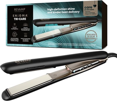 Revamp Enigma Tri-Care Keramische Stijltang - Infrarood en Ionen technologie - 130°C - 235°C - Alle haartype - 3 Meter Salonkabel - ST2900