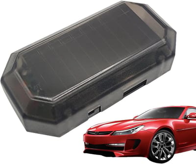 Zonne Alarm - Nep LED - Voertuig Beveiligen - Zonne-energie Opladen - 5.5 x 2.6 cm - Rood/Blauw