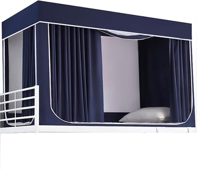 Bed Luifel - Slaaptent Privacy - Meer Slaaprust - Stapelbed Geschikt - 190x90x110 cm - Donkerblauw