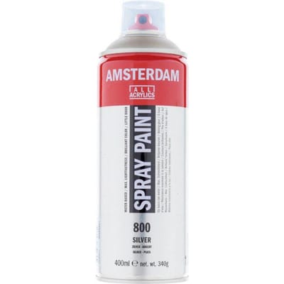 Bombe de peinture Amsterdam 400 ml argent zilver
