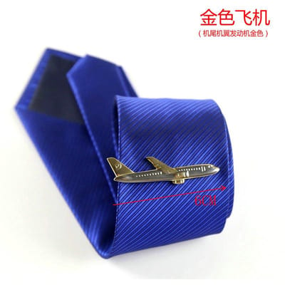 1 st Heren Mode Stropdas Pin Pak Sieraden Metalen Stropdasklemmen Stropdasklem Cadeaus Bar Bruiloft Stoomboot Dolfijn Vliegtuig Tafelgerei Vorm blue