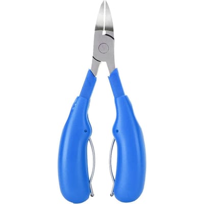 Coupe-ongles incarnés en acier inoxydable, ciseaux à cuticules pour ongles des mains et des pieds, coupe-pédicure bleu
