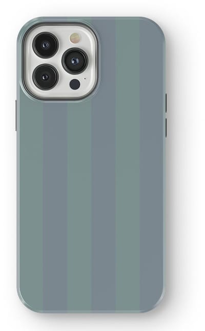 DripCase Gestreept Hoesje geschikt voor iPhone 13 Pro Max | Backcover met Mag | Stripes Motief | Trendy Case geschikt voor iPhone 13 Pro Max met Strepen Blue Mojito