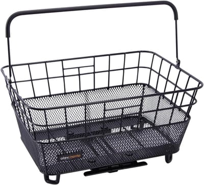 Fietsmand - Bagagedrager mand - Boodschappen vervoeren - Met AVS adapter - 32 x 43.5 cm - Zwart