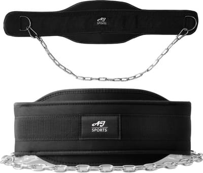 AJ-Sports Dip Belt - Dip riem met ketting - Weight belt - Dipping belt - Powerlift riem - Lifting belt - Krachttraining - Fitness - Crossfitt