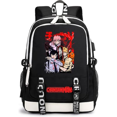 Chainsaw Man Anime Print Student Rugzak Casual Dagrugzak voor Kinderen Tieners School Reizen Lichtgewicht