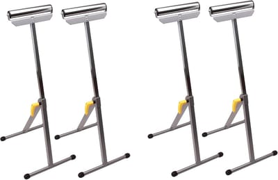 Set van 4 Verstelbare Rolbokken voor Werkbank en Montage - Draagvermogen 60 kg