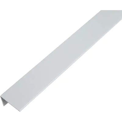 Alberts 484668 hoekprofiel | kunststof, aluminiumgrijs | 1000 x 25 x 15 mm