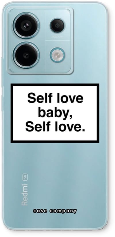 Case Company® - Hoesje geschikt voor Xiaomi Poco X6 hoesje - Self love - Soft Cover Telefoonhoesje - Bescherming aan alle Kanten en Schermrand