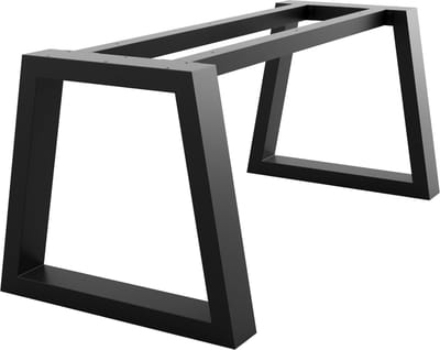 MetaloPro Tafelonderstel Nemesis Extreme - Robuuste, Trapezvormige Stalen Tafelpoten Voor Eettafel & Bureau In Moderne Industriële Stijl - 140x80x72cm
